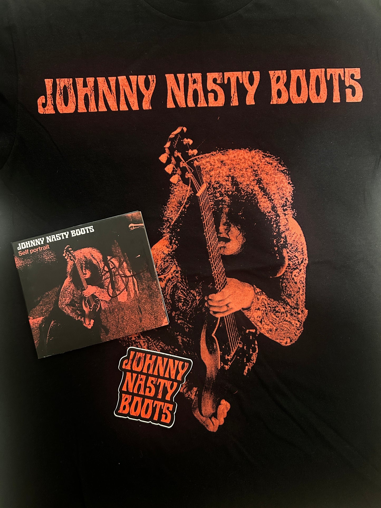 Self Portrait CD (Signed) + shirt + sticker from the Real Rock Tour. Limited quantity.