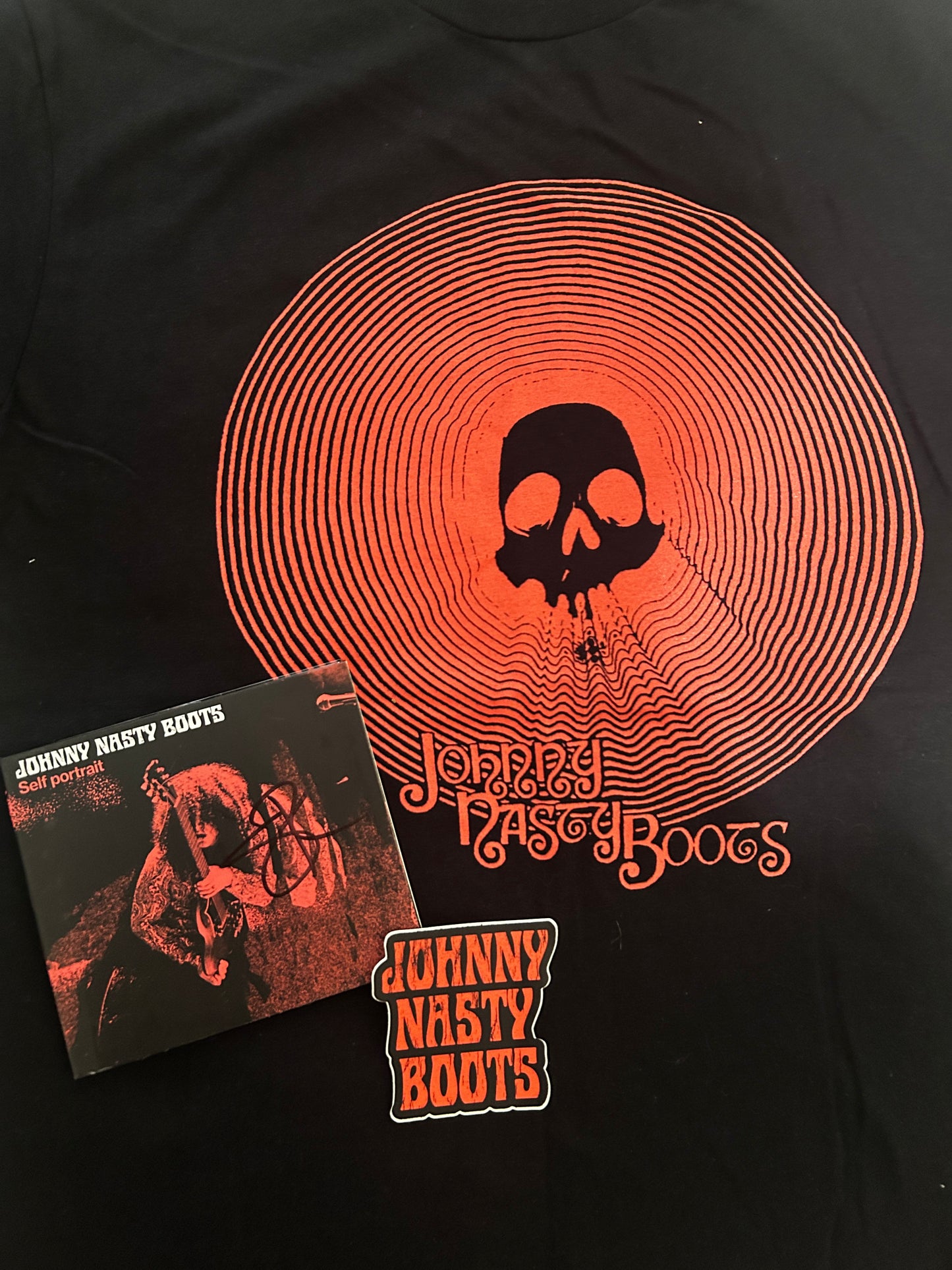 Self Portrait CD (Signed) + shirt + sticker from the Real Rock Tour. Limited quantity.