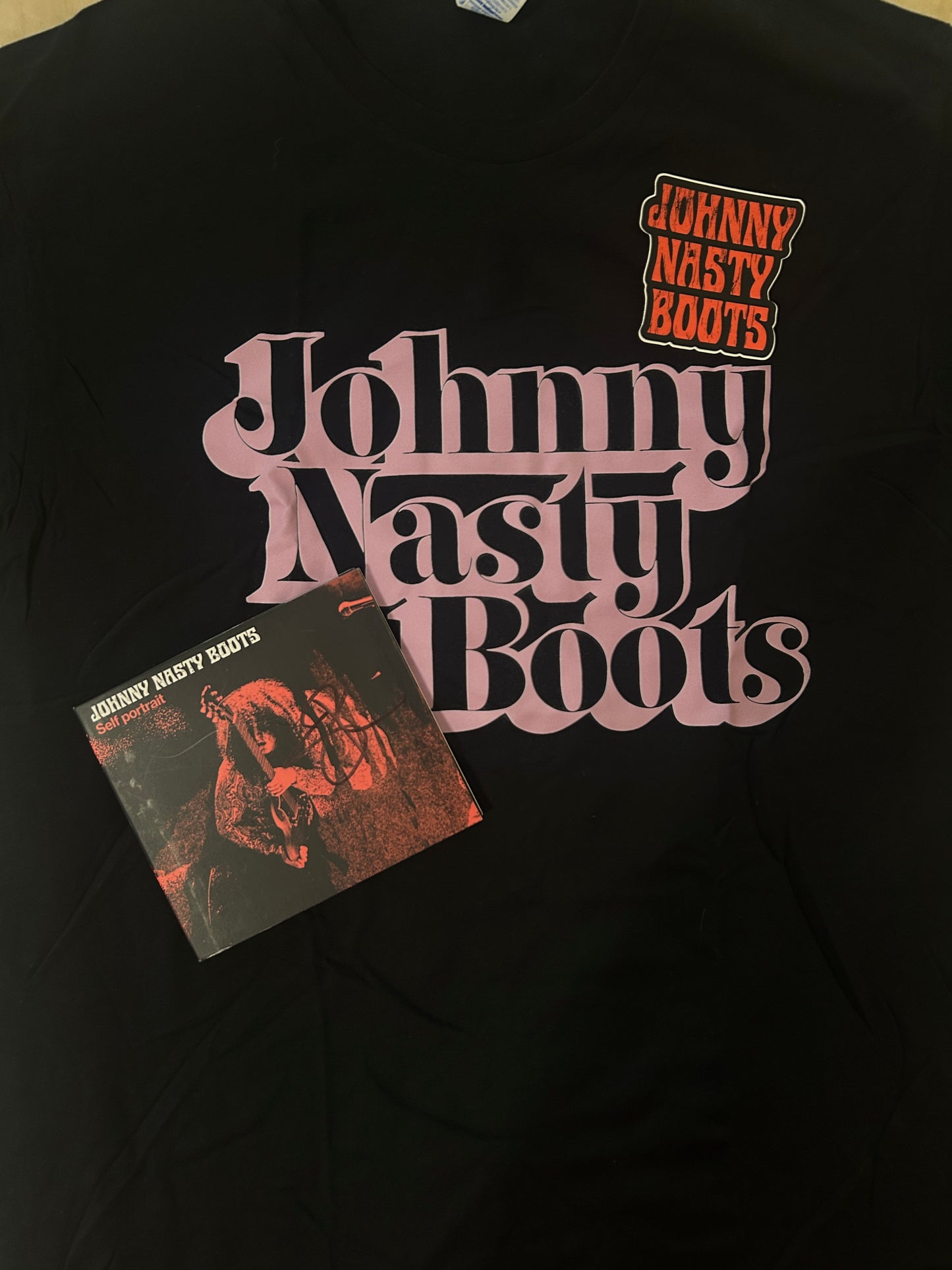 Self Portrait CD (Signed) + shirt + sticker from the Real Rock Tour. Limited quantity.