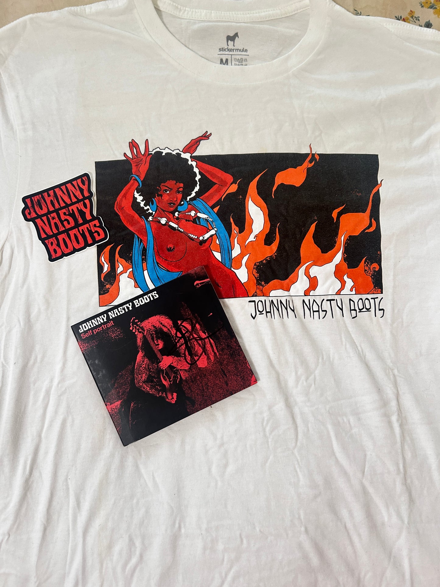 Self Portrait CD (Signed) + shirt + sticker from the Real Rock Tour. Limited quantity.